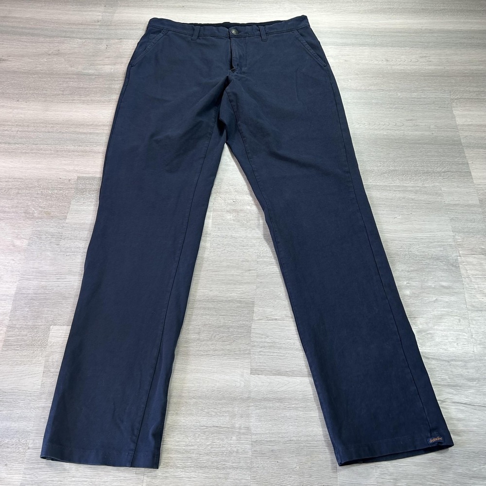 GoodMan Brand Pants‎ Mens 32x32 Blue Stretch Chino Straight Leg Casual Everyday